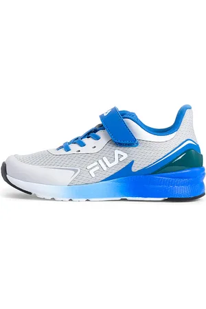 Fila Sneakers Grigio e Blu con Velcro CRUSHER