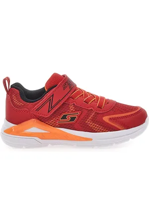 Skechers Sneakers Rosse Con Luci Colorate e Strappo in Velcro S LIGHT TRI-NAMICS