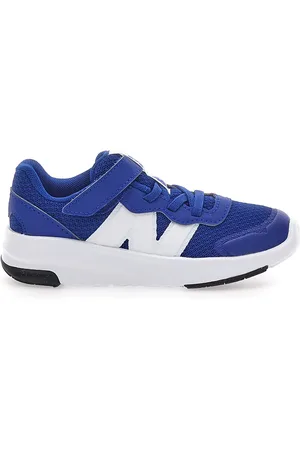 New Balance Sneakers Blu con Logo Bianco e Velcro 578