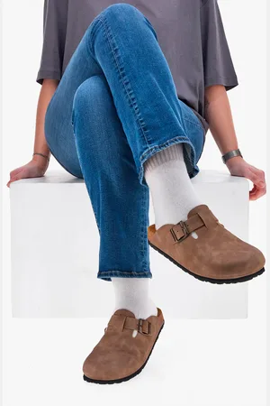 Pittarello Ciabatte Chiuse Chiaro con Sottopiede in Pelle Made in Italy TIERRA 335A013PR