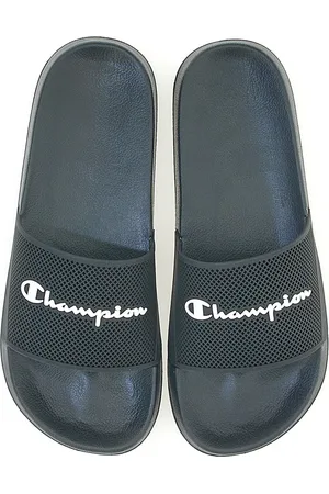 Champion Ciabatte Nere Con Fascia Ampia DTN21