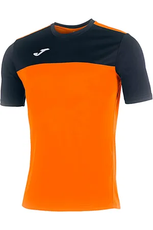 Joma Maglia Maniche Corte Sportiva Arancione e Nera WINNER