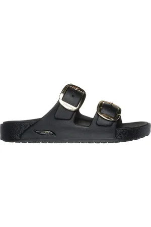 Skechers Ciabatte Nere Foamies: Arch Fit Cali Breeze Gold Star