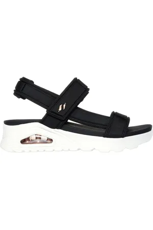 Skechers Sandali Neri Vegan con Velcro Uno - Summer Stand2