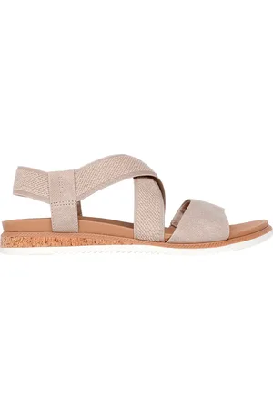 Skechers Sandali Beige Con Fascie Elastiche Desert Kiss Low