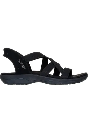 Skechers Sandali Neri Hands Free Slip-ins: Reggae Slim - Stretch Flex