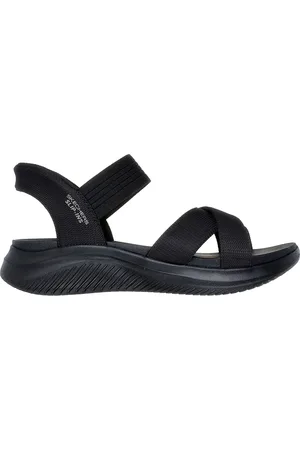 Skechers Sandalo Slingback Vegani neri Ultra Flex 3.0 - Never Better