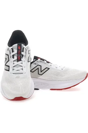New Balance Scarpe da Running Bianche con Dettagli Neri e Rossi 520