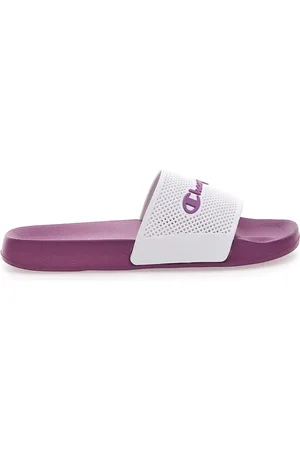 Champion Ciabatte Viola con Fascia Bianca DTN21 G PS