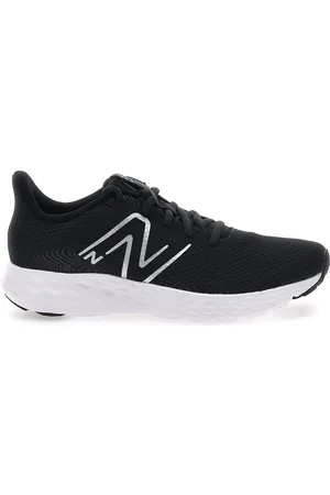 New Balance Scarpe da Running Nere e Bianche con Tomaia in Mesh 411