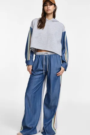 Please Jeans baggy con dettagli sportivi