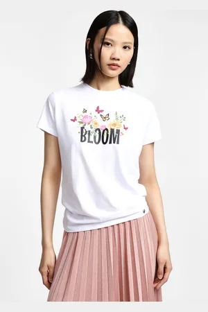Please T-shirt maniche corte con stampa