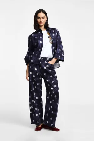 Please Pantaloni ampi con stampa pois