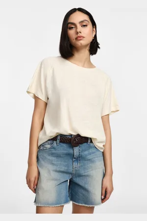 Please T-shirt girocollo a maniche corte