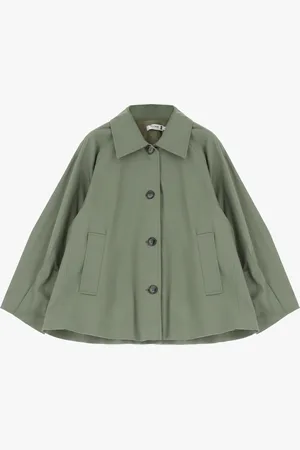 Please Giubbotto stile trench con chiusura a bottoni