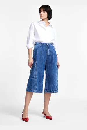 Please Bermuda di jeans con tasche cargo