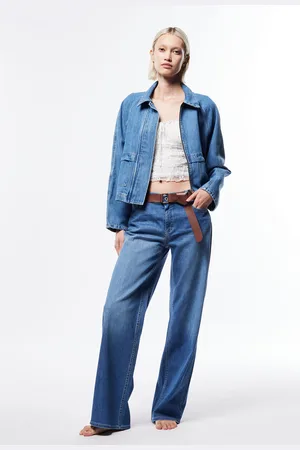 Please Jeans a gamba larga con cintura