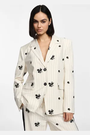 Please Blazer con bottoni e stampa floreale