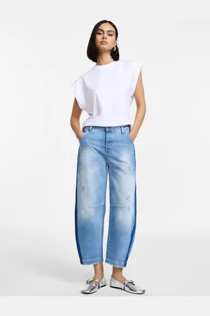 Please Jeans tapered con dettagli colorblock