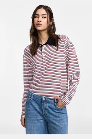 Please Maglia a righe con colletto classico