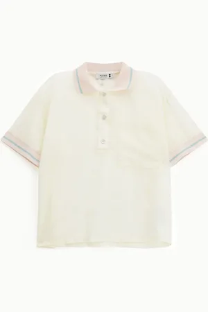 Please T-shirt collo polo maniche corte