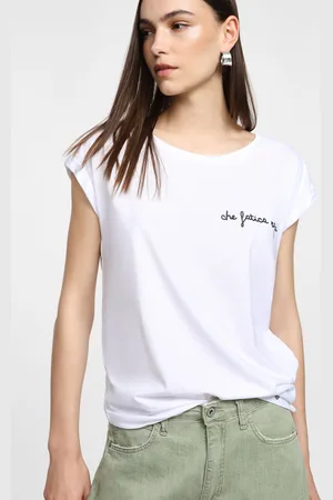 Please T-shirt con maniche corte e stampa