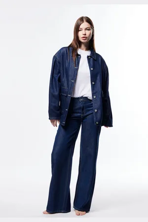 Please Jeans a gamba larga con vita media