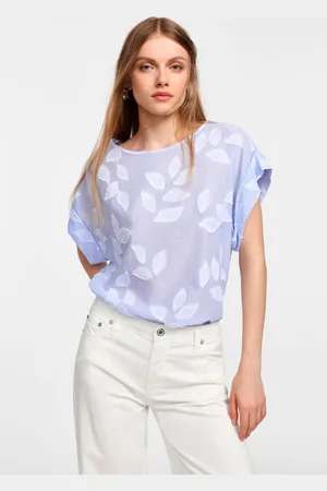 Please Maglia con maniche corte e stampa