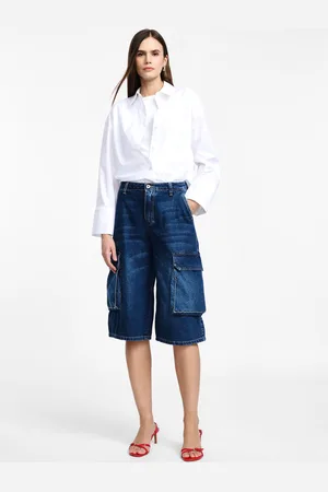 Please Shorts cargo al ginocchio con tasche
