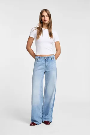 Please Jeans a gamba larga e vita media