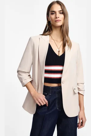 Please Blazer con bottone singolo e tasche