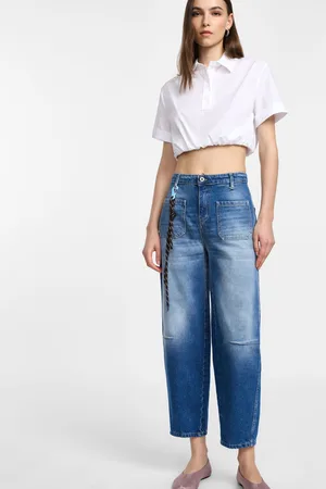 Please Jeans baloon con vita alta