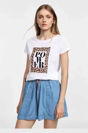Please T-shirt con stampa grafica