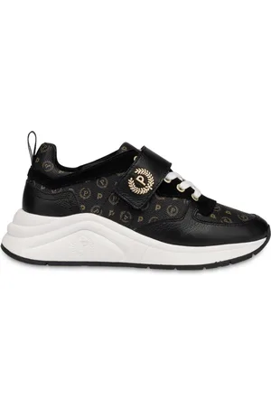 Pollini Sneakers in vitello e PVC Logo Heritage