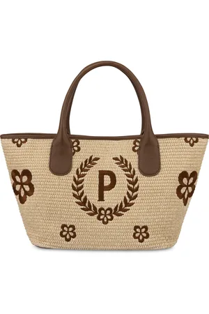 Pollini Tote bag in paglia Macro Heritage Small