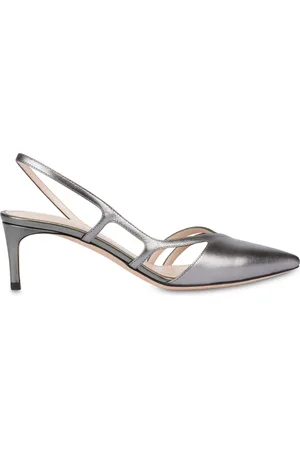 Pollini Slingback in nappa laminata Oblique