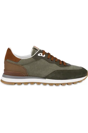 Pollini Sneakers in canvas e crosta Santa Fe