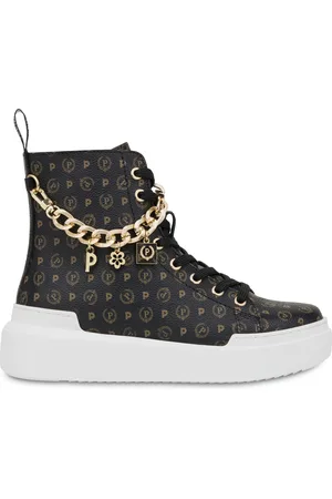 Pollini High sneakers con charms Heritage Logo Classic