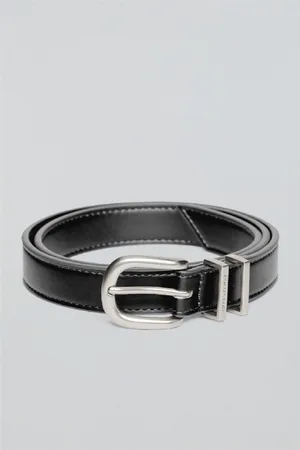 Polo Club® Cintura Blossom Nera Con Incisione