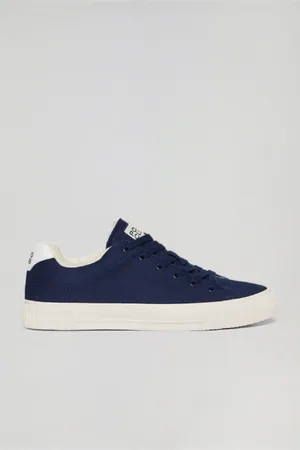 Polo Club® Sneaker Habana In Tela Blu Marino Da Uomo Con Dettagli