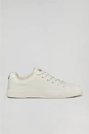 Polo Club® Sneaker Habana In Tela Bianche Da Uomo Con Dettagli