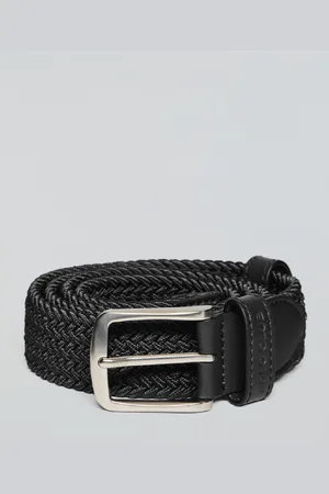 Polo Club® Cintura Intrecciata Nera Baal Con Dettagli