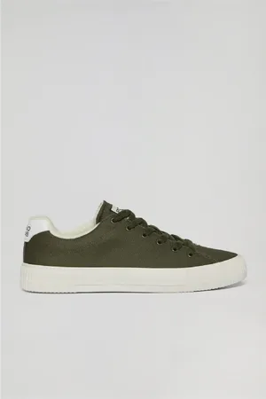 Polo Club® Sneaker Habana In Tela Verde Cachi Da Uomo Con Dettagli