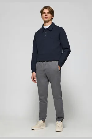 Polo Club® Pantaloni Jogger Grigio Con Particolari