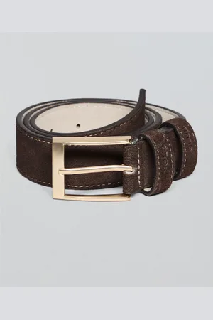 Polo Club® Ceinture Cesar En Croûte De Cuir Marron Avec Détails