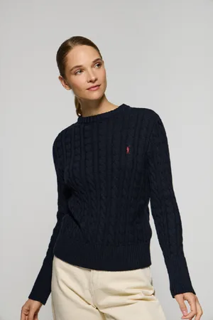 Polo Club® Maglione Intrecciato Blu Marino Con Logo Ricamato Rigby Go