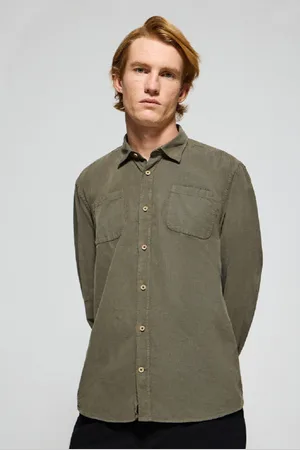 Polo Club® Camicia Con Tasche Massachusetts Verde Con Ricamo