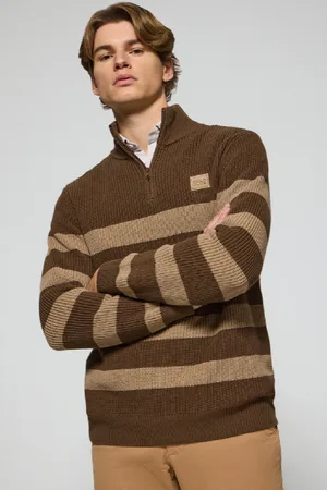 Polo Club® Maglione Julen E Sabbia A Righe Con Logo