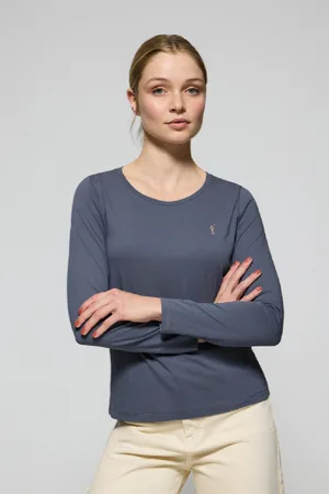 Polo Club® Maglietta Basic A Maniche Lunghe Con Logo Rigby Go