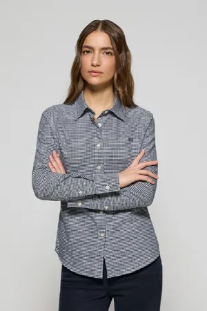 Polo Club® Camicia A Quadri Vichy Con Logo Ricamato